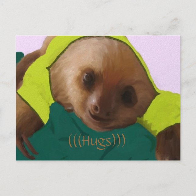 Postal Leche infantil en pijamas (Anverso)