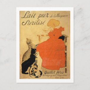 Postal "Leche pura esterilizada de La Vingeanne", 1894 (c