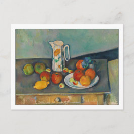Postal Leche y fruta por Cezanne
