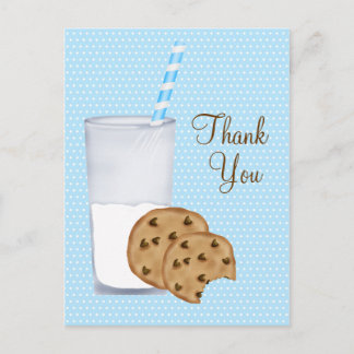 Postal leche y galletas