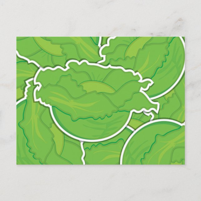 Postal Lechuga funky (Anverso)