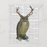 Lechuza con Antlers llano 2