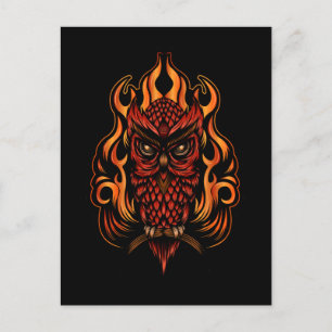 Postal Lechuza de Fuego