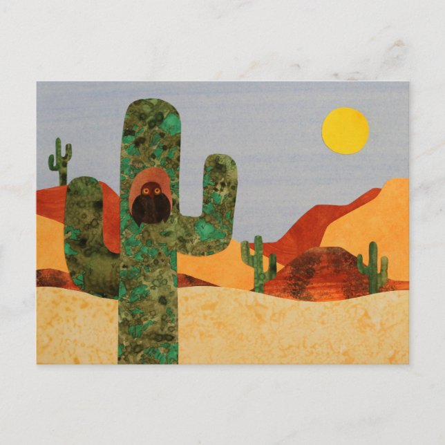 Postal Lechuza del Desierto (Anverso)