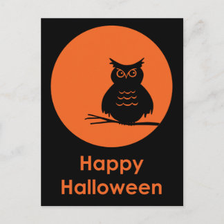 Postal Lechuza Halloween