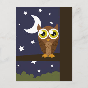 Postal "Lechuza Nocturno"