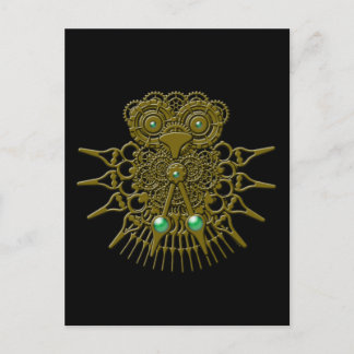 Postal Lechuza Steampunk