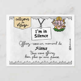 Postal Leçon de voyage : Offrez-vous des temps de silenci
