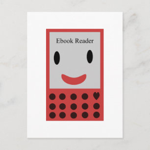 Postal Lector de libros de texto feliz 2
