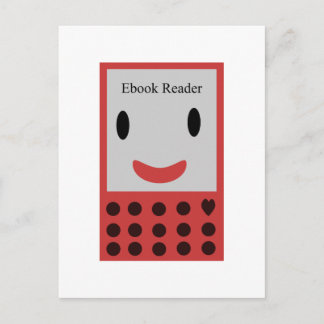 Postal Lector de libros de texto feliz 2