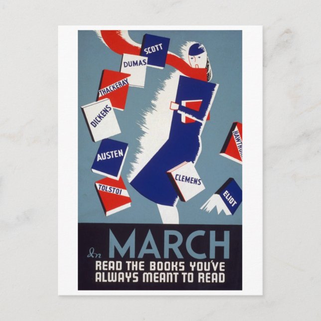 Postal Lectura artística decenal (Anverso)