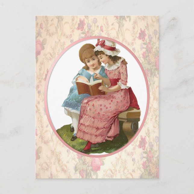 Postal Lectura de chicas (Anverso)