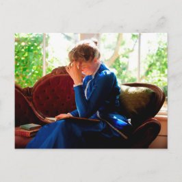 Postal Lectura de la dama