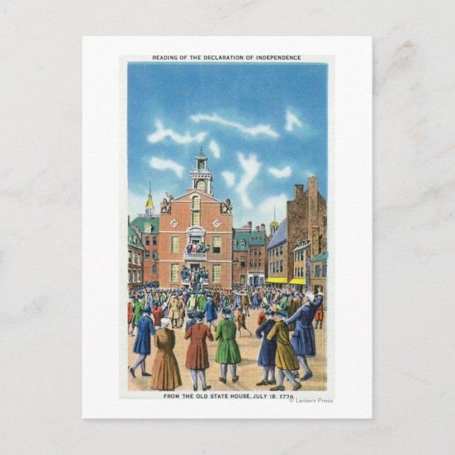 Postal Lectura de la Declaración de Independencia (Anverso)