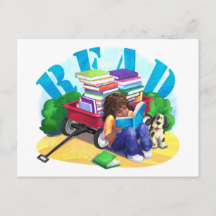 Postal Lectura de libros