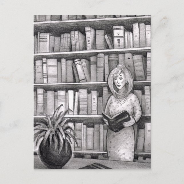 Postal Lectura de libros (Anverso)