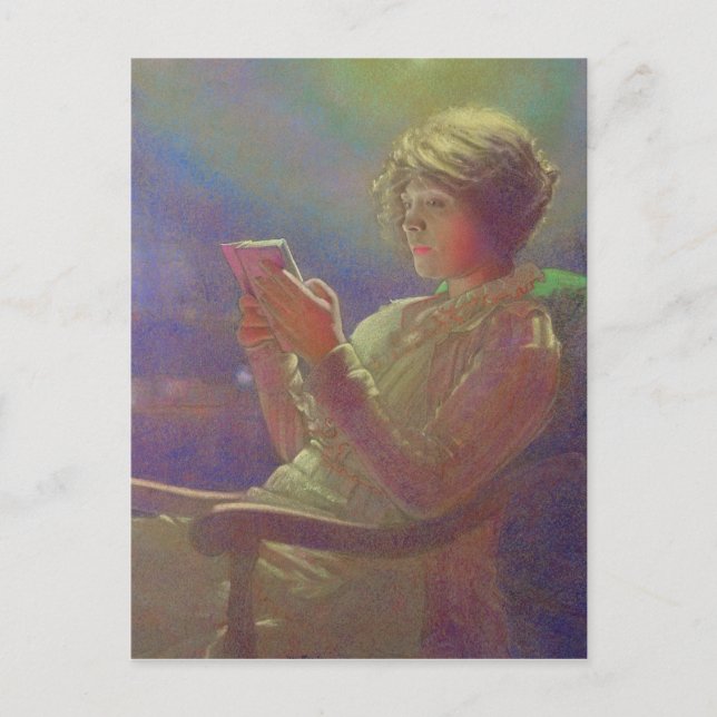Postal Lectura de mujer, 1921 (Anverso)