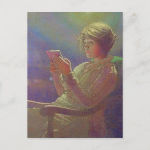 Postal Lectura de mujer, 1921