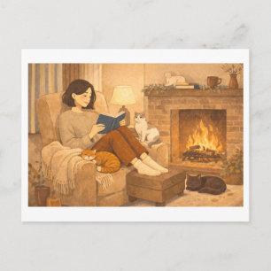 Postal Lectura estacional: Invierno