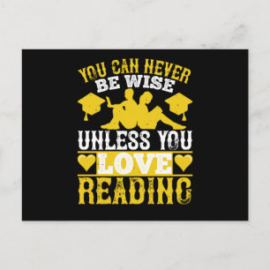 Postal Lectura: no puedes ser sabio sin libros