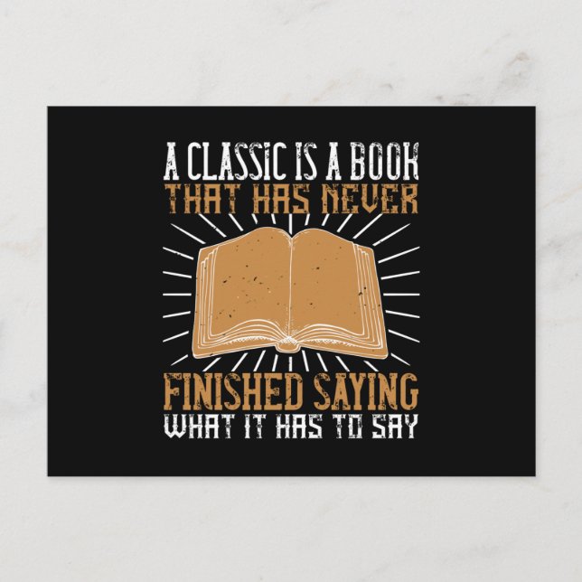 Postal Lectura - Un libro clásico nunca terminado (Anverso)