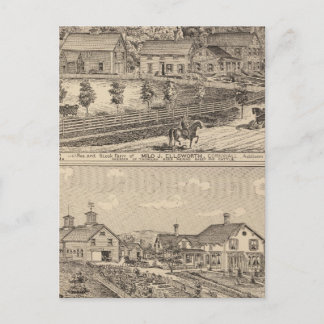 Postal Ledgeside y Glen Dale, granjas y residencias