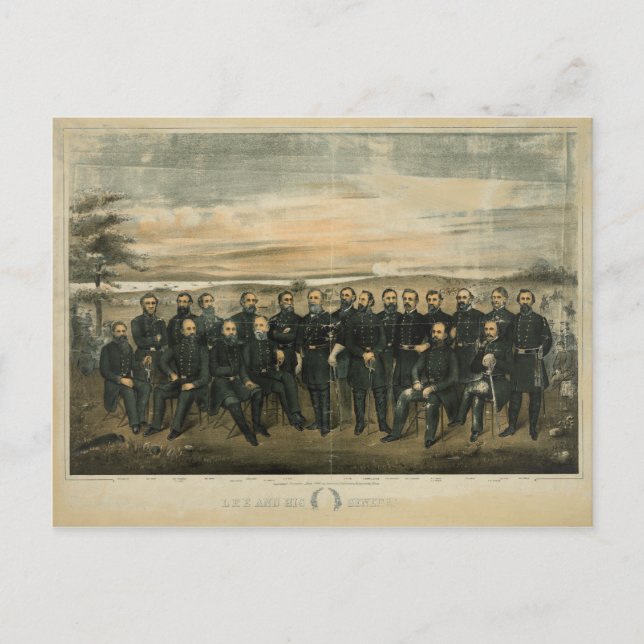 Postal Lee and His General, por Americus Patterson (1904) (Anverso)