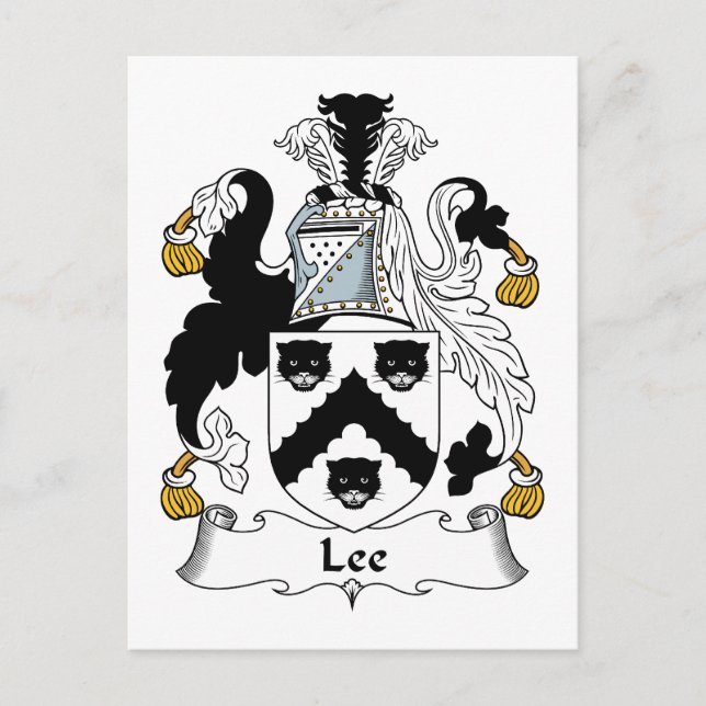 Postal Lee Family Crest (Anverso)