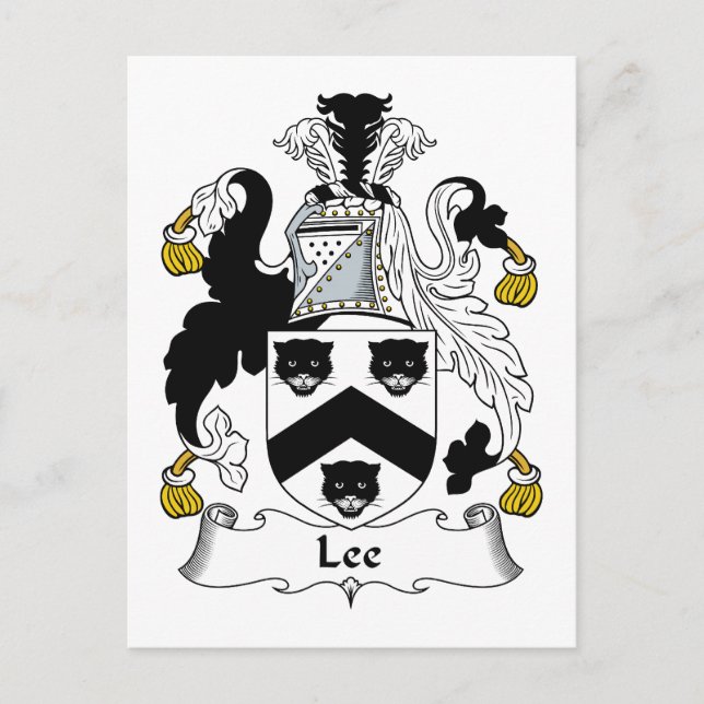 Postal Lee Family Crest (Anverso)