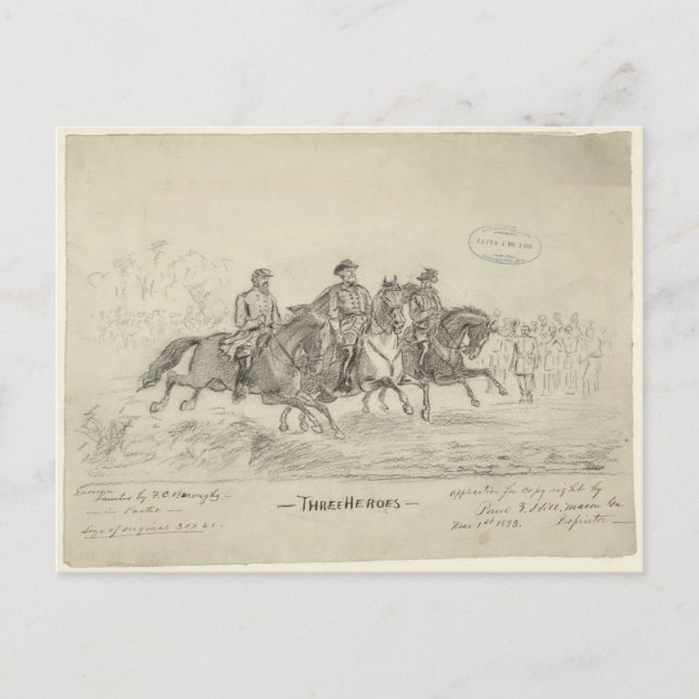 Postal Lee, Jackson, Stuart (Anverso)