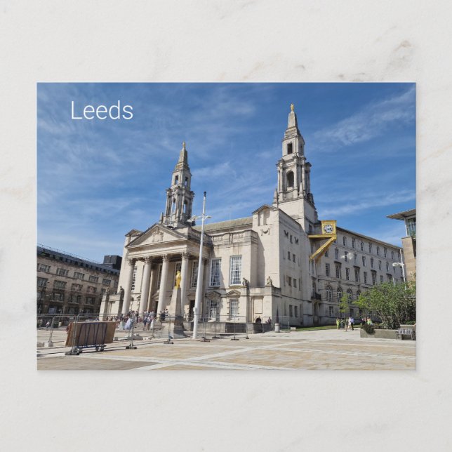 Postal Leeds Civic Hall (Anverso)