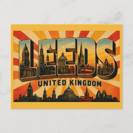 Postal Leeds Inglaterra Ciudad Industrial Victoriana Ar