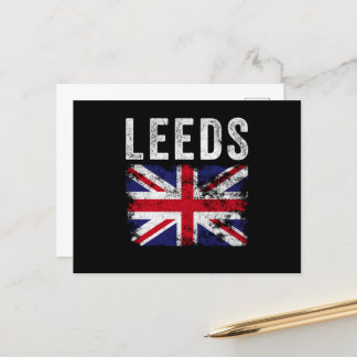 Postal Leeds UK Flag England Souvenir