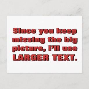 Postal Leer el estándar de impresión fino