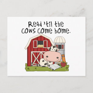 Postal Leer hasta que las vacas regresen a casa