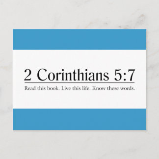 Postal Leer la Biblia 2 Corintios 5:7