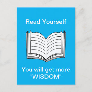 Postal Leer la cita Inspiradora