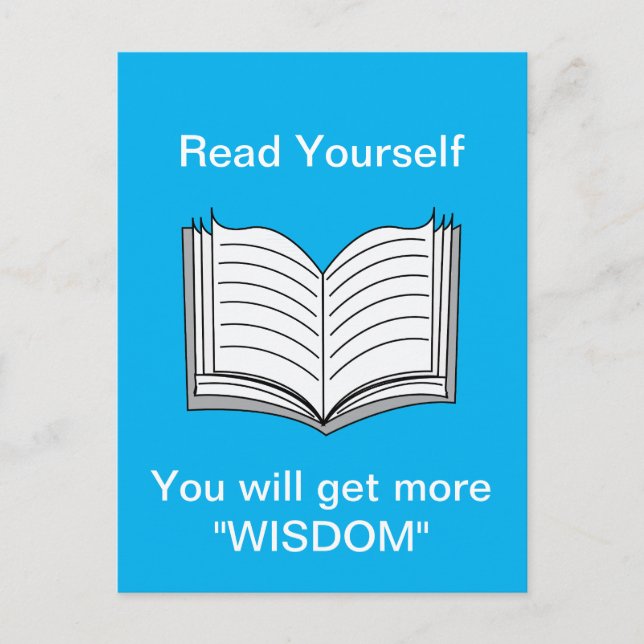 Postal Leer la cita Inspiradora (Anverso)