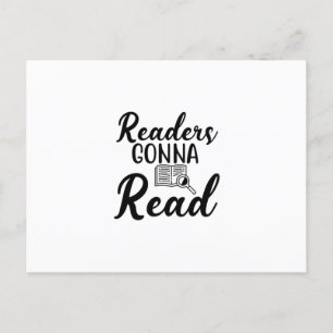 Postal Leer lectores de arte va a leer