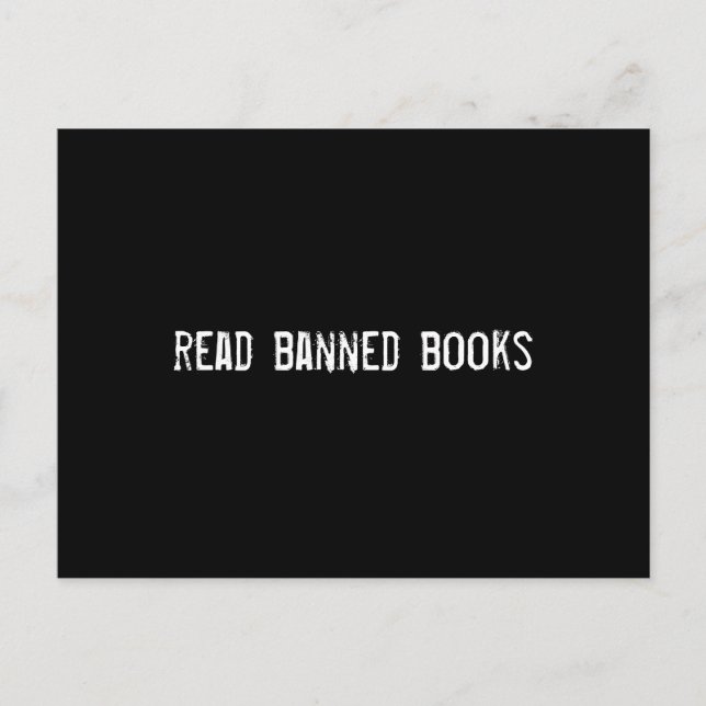 Postal leer libros prohibidos (Anverso)