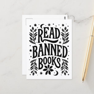 Postal Leer libros prohibidos