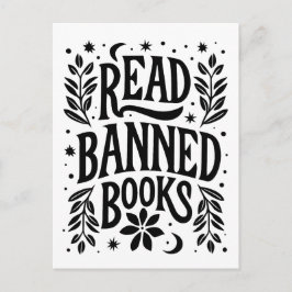 Postal Leer libros prohibidos