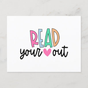 Postal Leer tu corazón lindo para las profesoras que aman