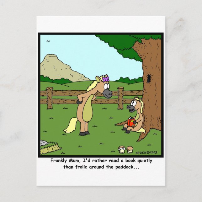 Postal Leer un libro (Anverso)