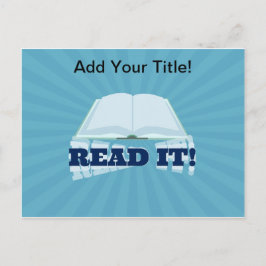 Postal Leerlo, promocionar tu libro aquí