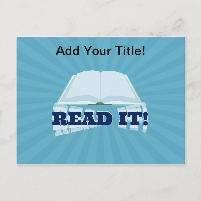 Postal Leerlo, promocionar tu libro aquí (Anverso)