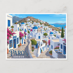 Postal Lefkes Paros Grecia
