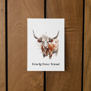 Postal Legado de Longhorn, personalizado  