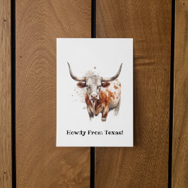 Postal Legado Longhorn, personalizado