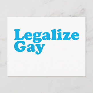 Postal Legalizar el azul del bebé gay